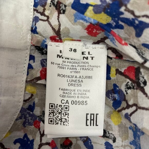 MARANT ETOILE DAMIANI FLORAL PATTERN MIDI SKIRT - Picture 8 of 16